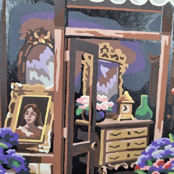 Antiques Shop Advanced Paint By Numbers 14 by 11 Finished Acrylic Painting Retro - Picture 11 of 17